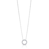 Tendance Diamond Circle Pendant Necklace in 18K Gold