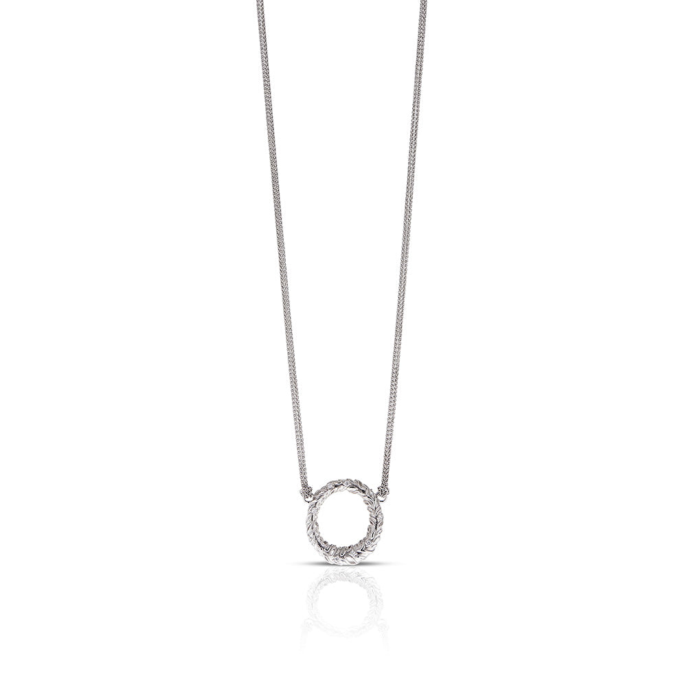 Tendance Diamond Wreath Pendant Necklace in 18K Gold