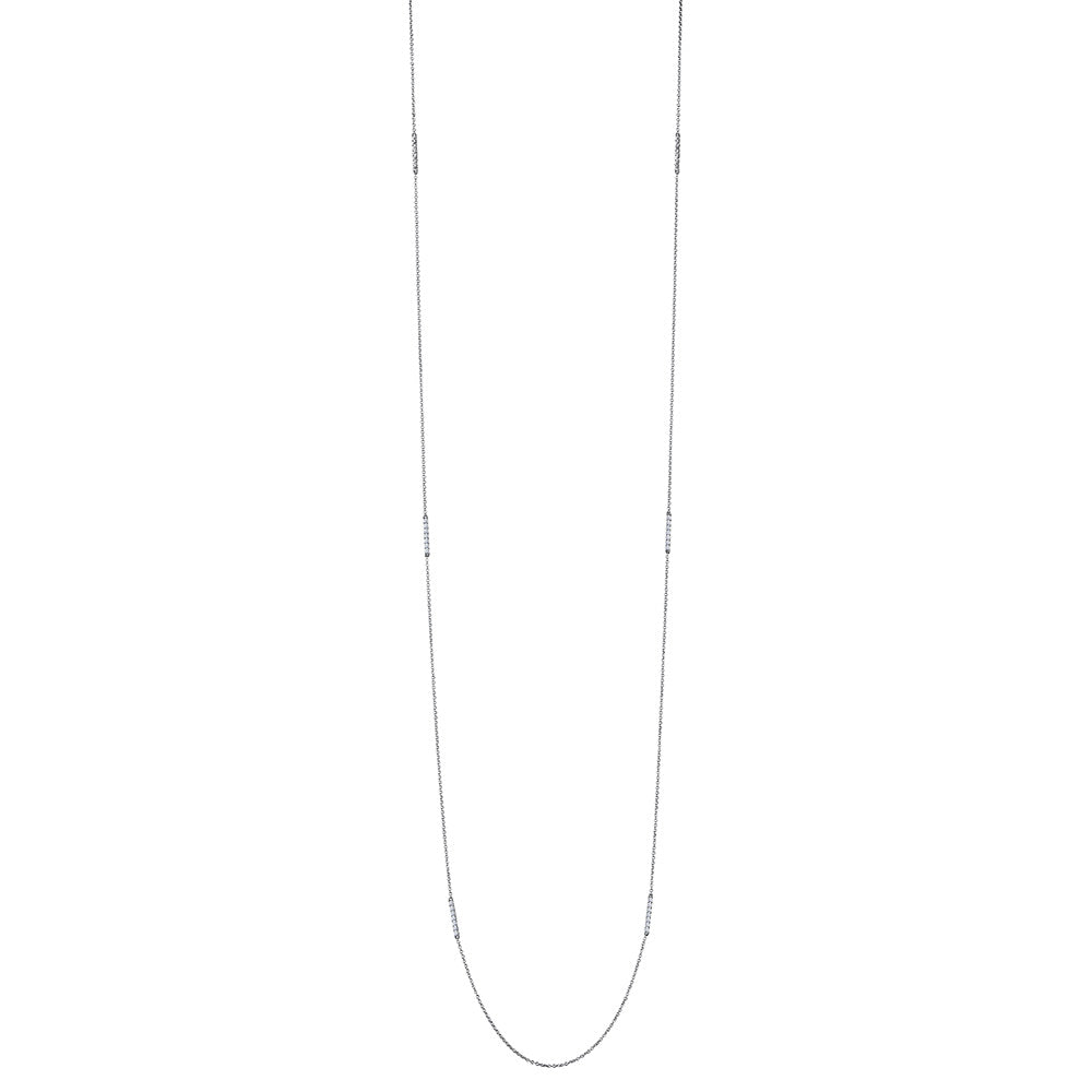 Classique Diamond Bar Multi-Station Necklace in 18K Gold
