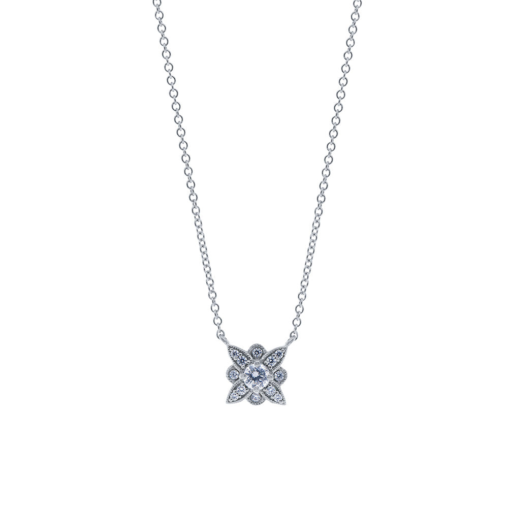 Etoile Diamond Pendant Necklace in 18K Gold